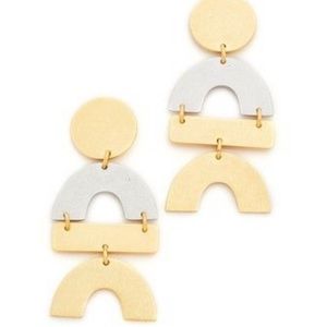 Madewell abstract shape earrings